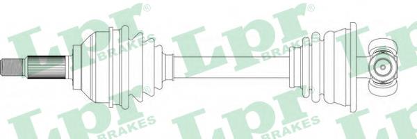 Полуось (привод) передняя левая DS39236 LPR