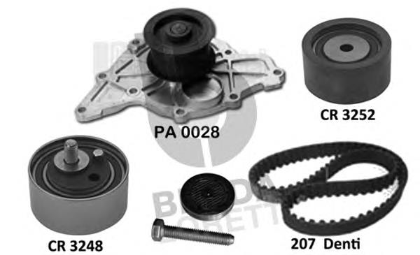 Correia do mecanismo de distribuição de gás, kit KP8683 Graf