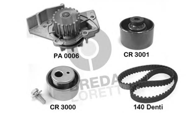 KPA0358A Breda correia do mecanismo de distribuição de gás, kit