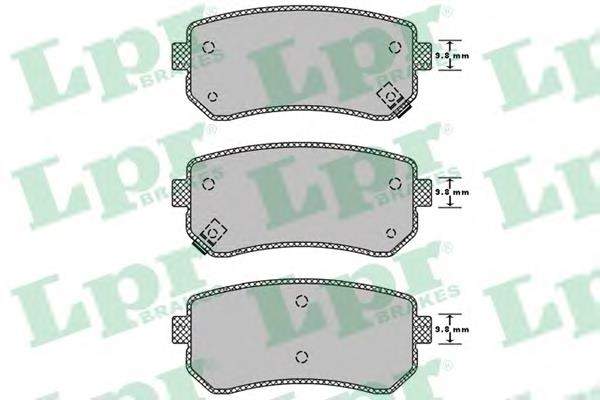 Задние дисковые колодки LPR 05P1344