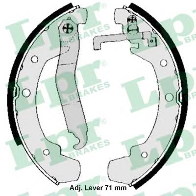 Sapatas do freio traseiras de tambor 04090 LPR