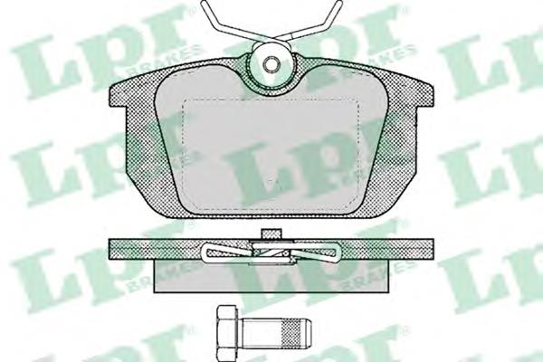 Задние тормозные колодки 05P101 LPR