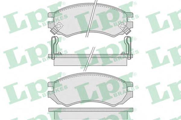 Купить 05P1008 LPR Колодки тормозные