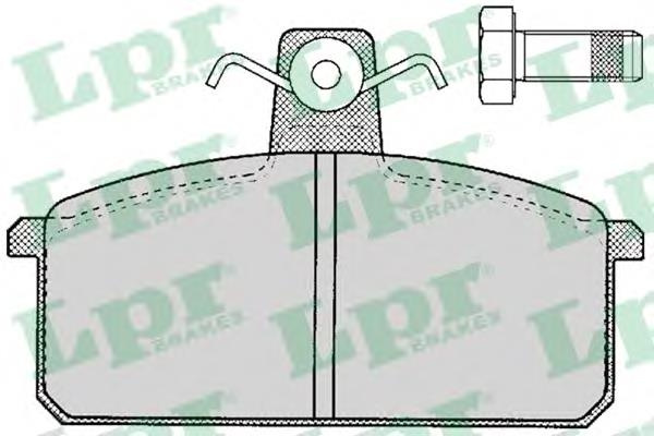 05P107 LPR sapatas do freio traseiras de disco
