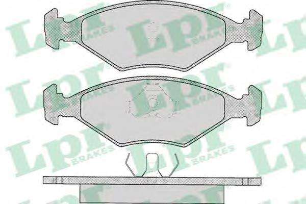 05P016 LPR sapatas do freio dianteiras de disco