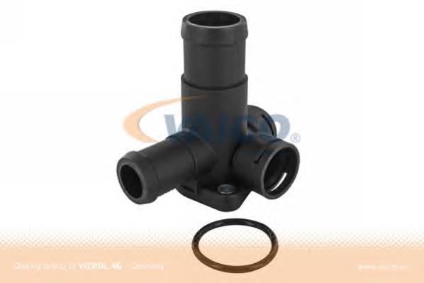 V100296 VEMO/Vaico flange do sistema de esfriamento (união em t)