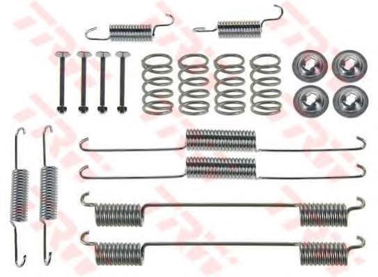 Kit de montagem das sapatas traseiras de tambor 1050861 Quick Brake