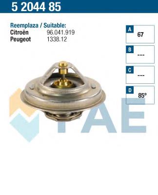 Termostato 5204485 FAE