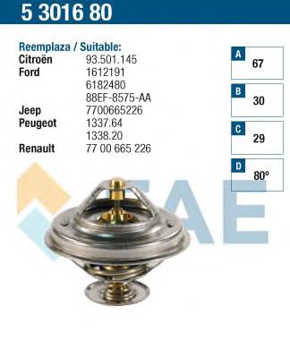 Termostato Renault Espace 1 J11