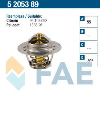 5205389 FAE termostato