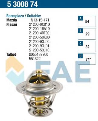 5300874 FAE termostato