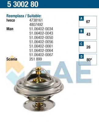 5300280 FAE termostato