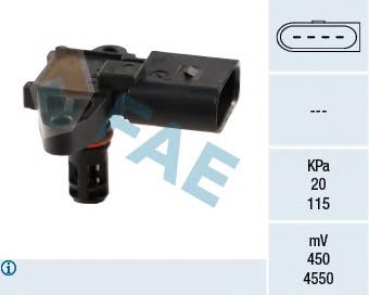 15034 FAE sensor de pressão no coletor de admissão, map