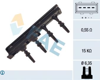 80237 FAE bobina de ignição