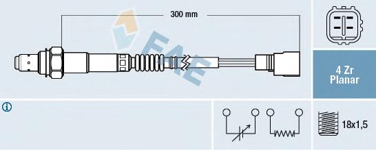 Sonda lambda, sensor de oxigênio depois de catalisador 77424 FAE