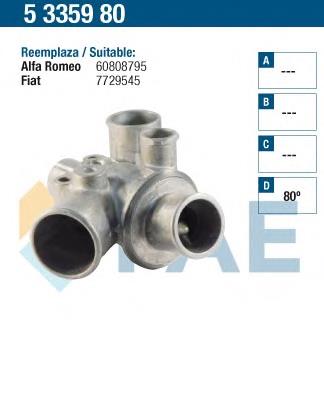 Caixa do termostato 5335980 FAE