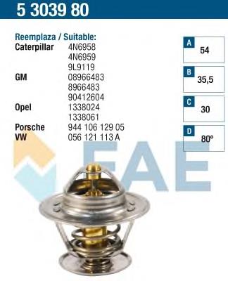 5303980 FAE termostato