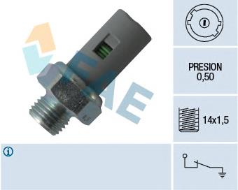 12636 FAE sensor de pressão de óleo