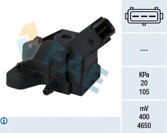 Sensor de pressão no coletor de admissão, MAP Peugeot/Citroen 1920K8
