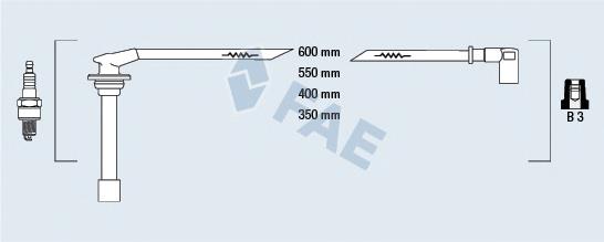 85830 FAE fios de alta voltagem, kit