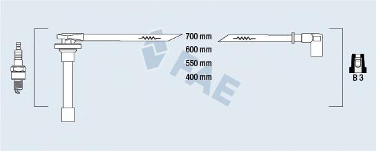 85811 FAE fios de alta voltagem, kit