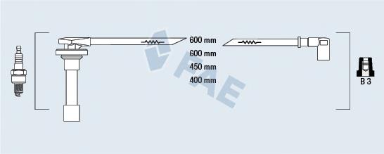 85800 FAE fios de alta voltagem, kit