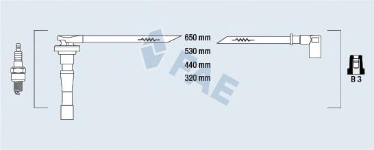 85801 FAE fios de alta voltagem, kit