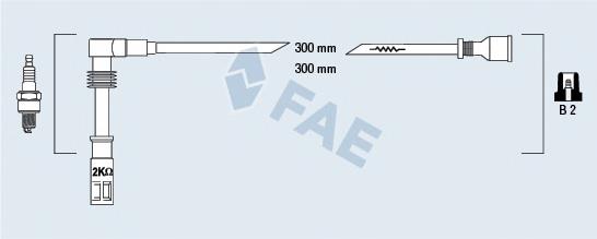 85682 FAE fios de alta voltagem, kit