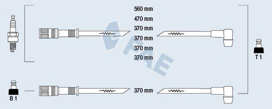 86010 FAE fios de alta voltagem, kit