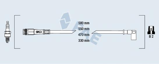 86040 FAE fios de alta voltagem, kit