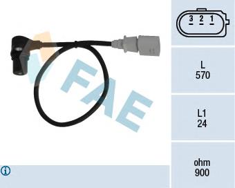 79056 FAE sensor de posição (de revoluções de cambota)