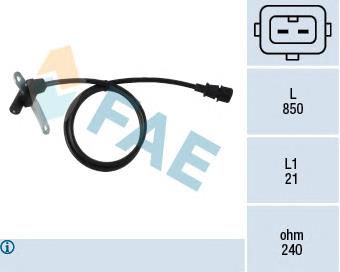 Датчик положения коленчатого вала FAE 79019 цена, от 28.57 USD