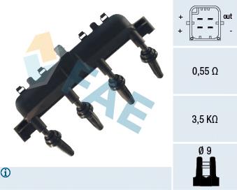 80208 FAE bobina de ignição