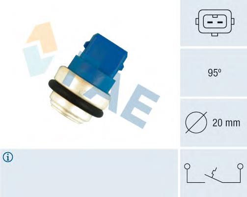 35635 FAE sensor de temperatura do fluido de esfriamento (de ativação de ventilador do radiador)