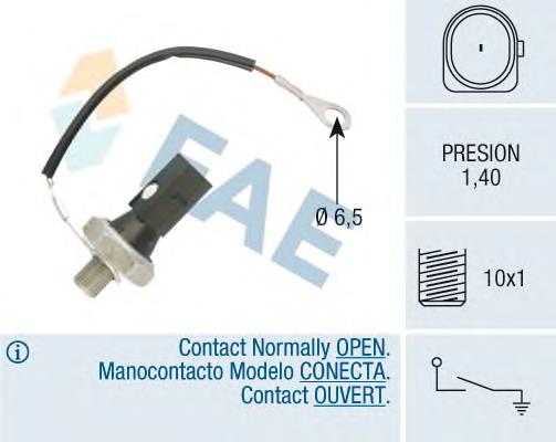 Sensor de pressão de óleo 12896 FAE