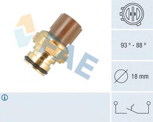 36435 FAE sensor de temperatura do fluido de esfriamento (de ativação de ventilador do radiador)