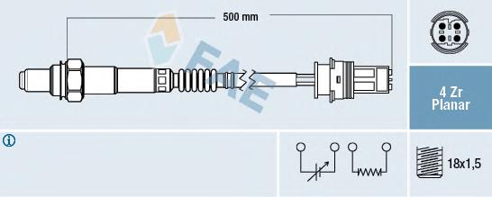 77443 FAE sonda lambda, sensor de oxigênio depois de catalisador