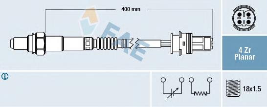 77445 FAE sonda lambda, sensor de oxigênio depois de catalisador