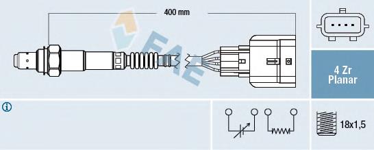 8200590431 Renault (RVI) sonda lambda, sensor de oxigênio até o catalisador