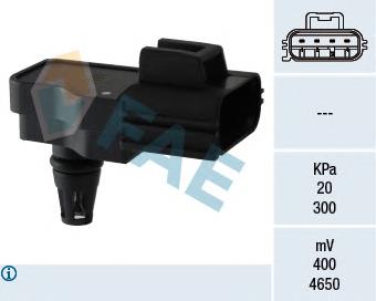 15098 FAE sensor de pressão no coletor de admissão, map