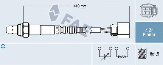 77322 FAE sonda lambda, sensor de oxigênio