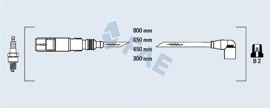 85874 FAE fios de alta voltagem, kit