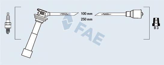 85806 FAE fios de alta voltagem, kit