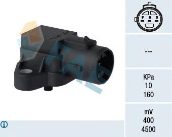 15076 FAE sensor de pressão no coletor de admissão, map