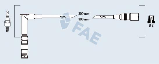 85051 FAE fios de alta voltagem, kit