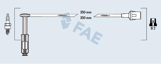 85052 FAE fios de alta voltagem, kit