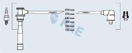 85396 FAE fios de alta voltagem, kit