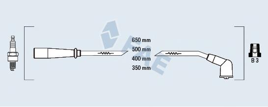 85147 FAE fios de alta voltagem, kit