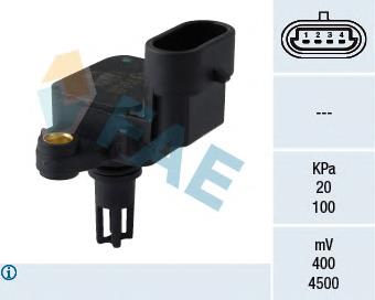 15071 FAE sensor de pressão no coletor de admissão, map