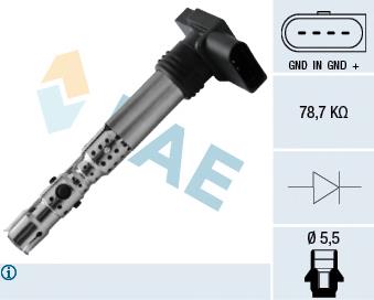 80326 FAE bobina de ignição